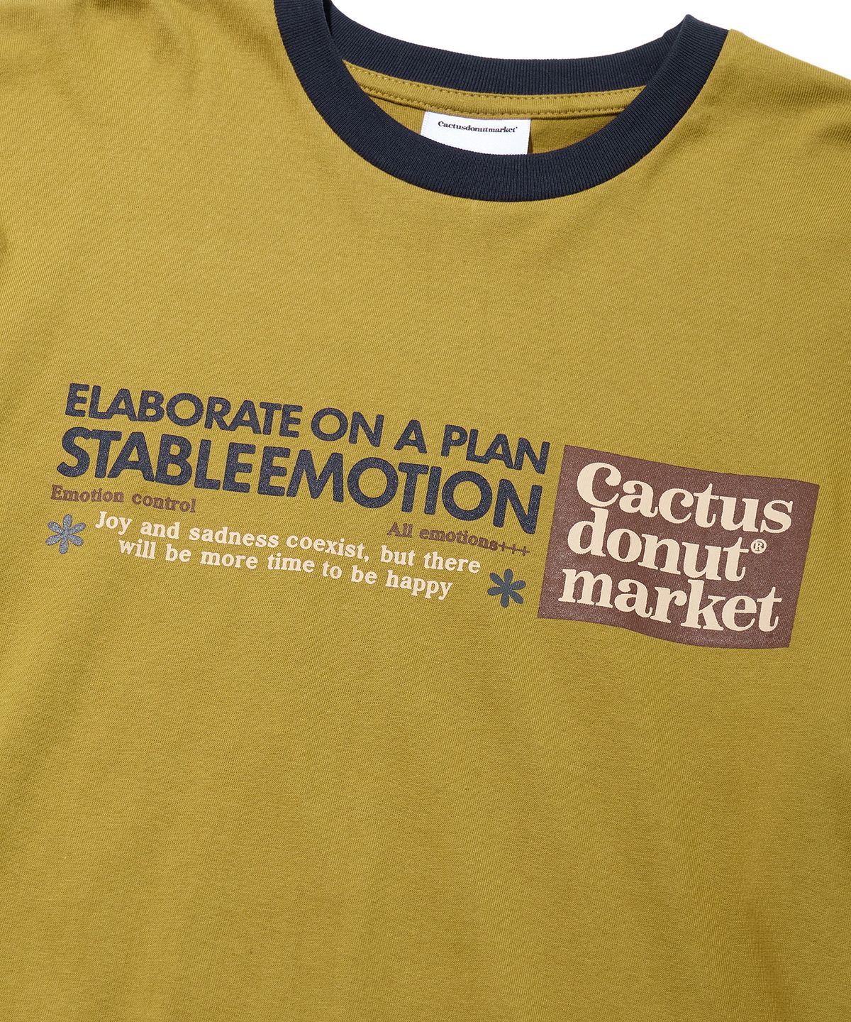 캑터스도넛마켓(CACTUSDONUTMARKET) Emotion LS Tee - Mustard