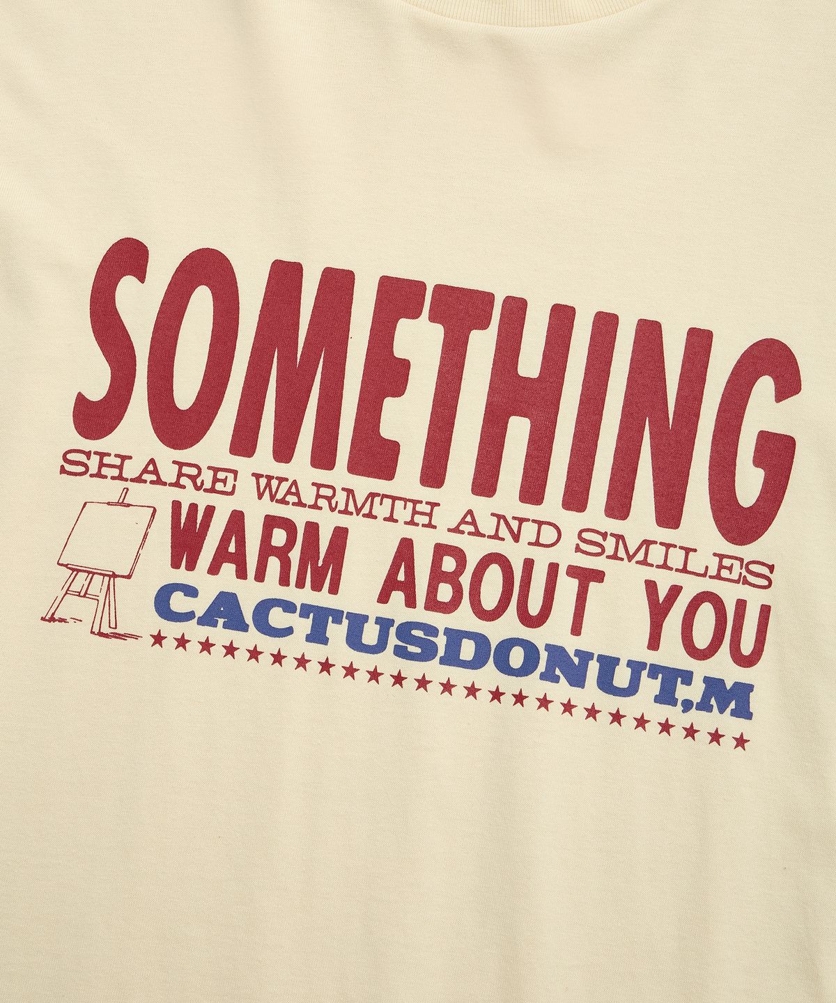 캑터스도넛마켓(CACTUSDONUTMARKET) Something Warm LS Tee - Cream