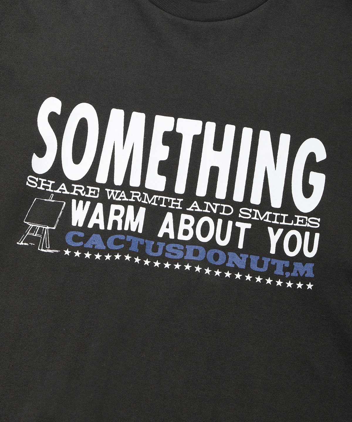 캑터스도넛마켓(CACTUSDONUTMARKET) Something Warm LS Tee - Charcoal