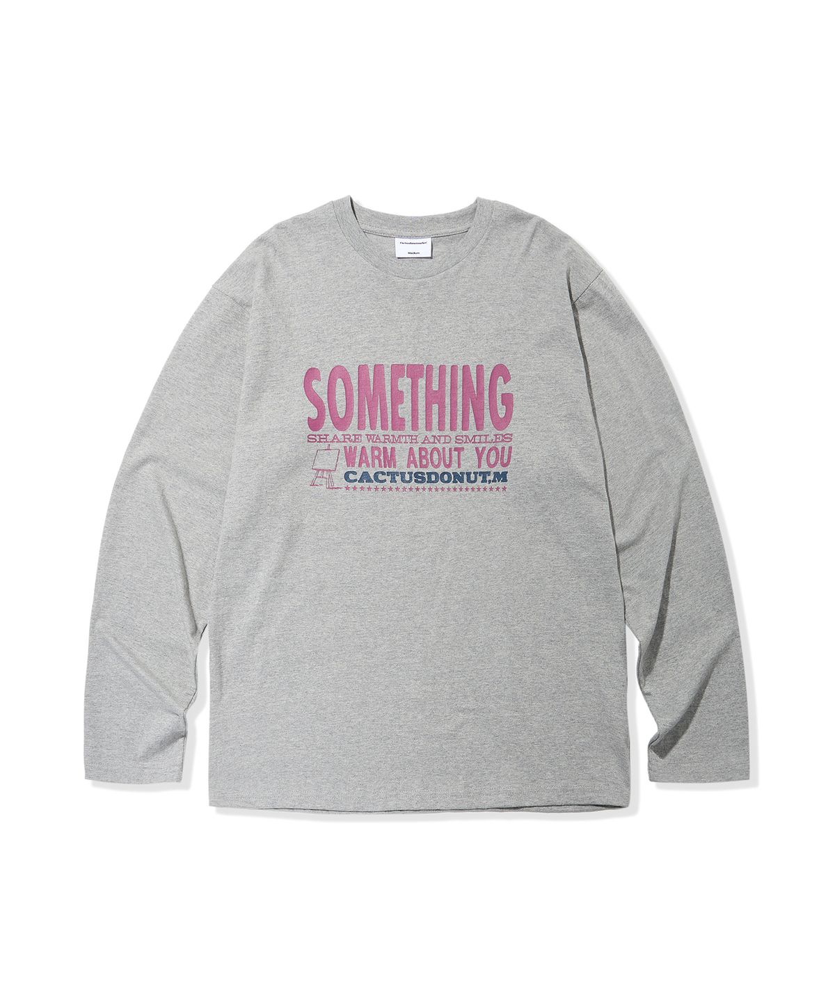 캑터스도넛마켓(CACTUSDONUTMARKET) Something Warm LS Tee - Gray