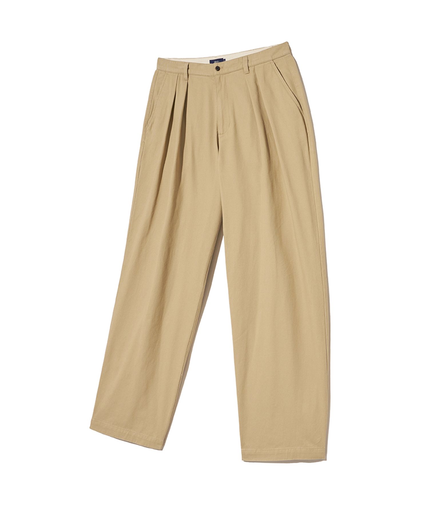 MUSINSA | YALE Premium Vintage Two Tuck Wide Chino Pants_Beige