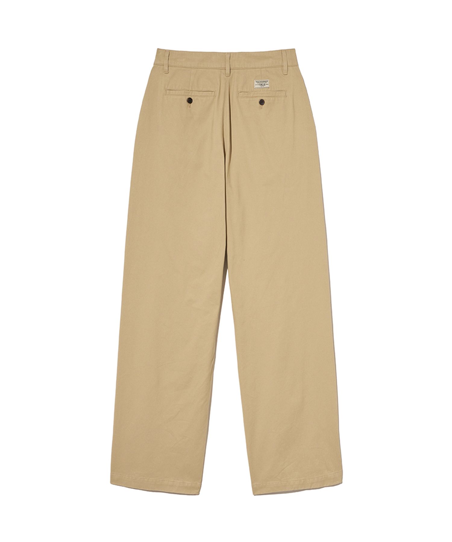 MUSINSA | YALE Premium Vintage Two Tuck Wide Chino Pants_Beige