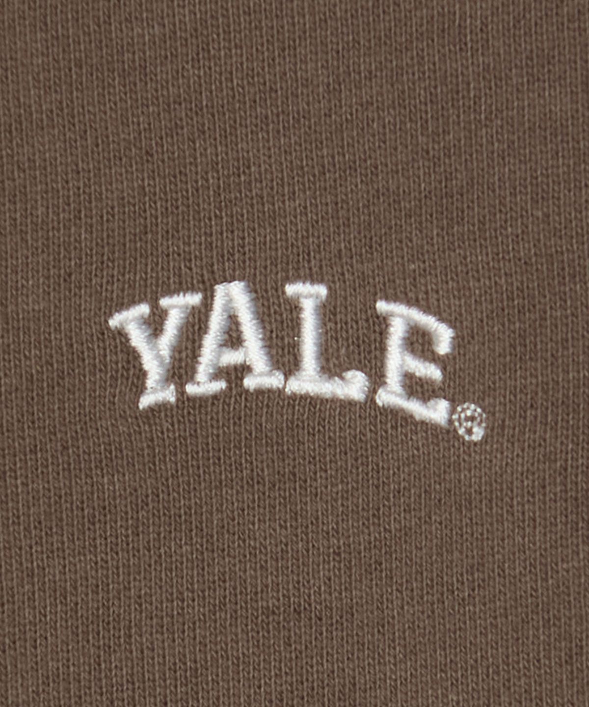 예일(YALE) 스몰아치 후드집업_브라운