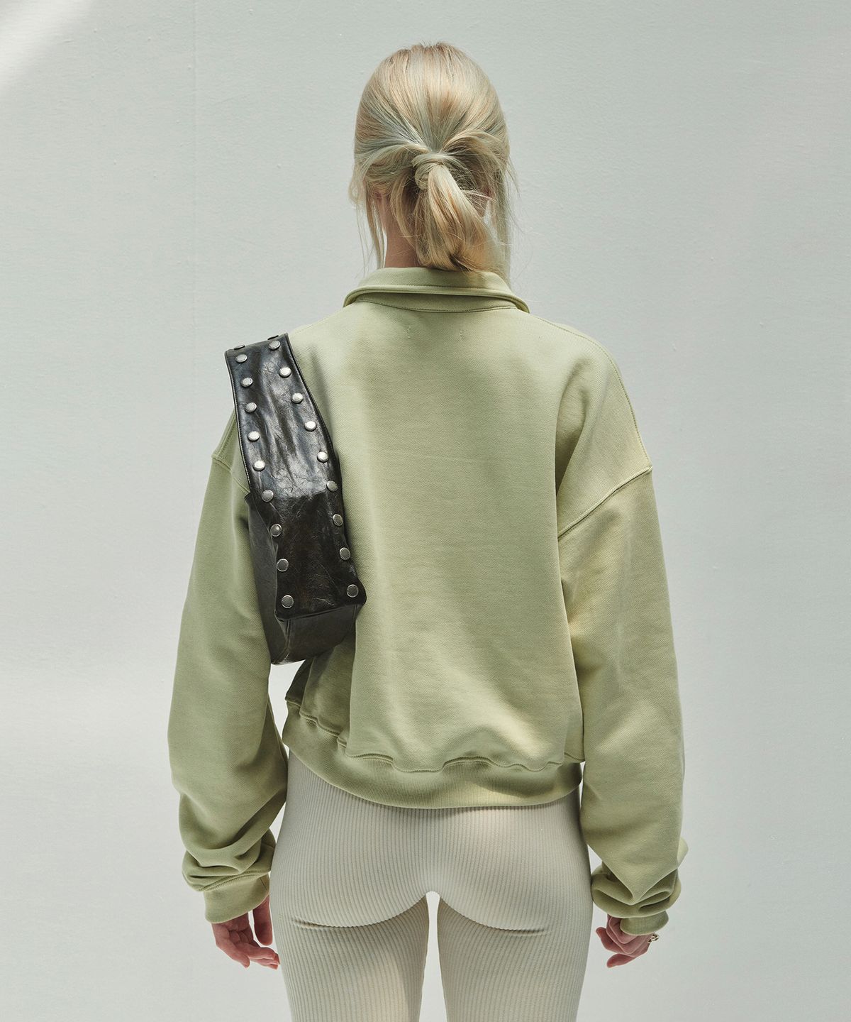 다이애그널(DIAGONAL) DIAGONAL LOGO HALF ZIP UP (mint)