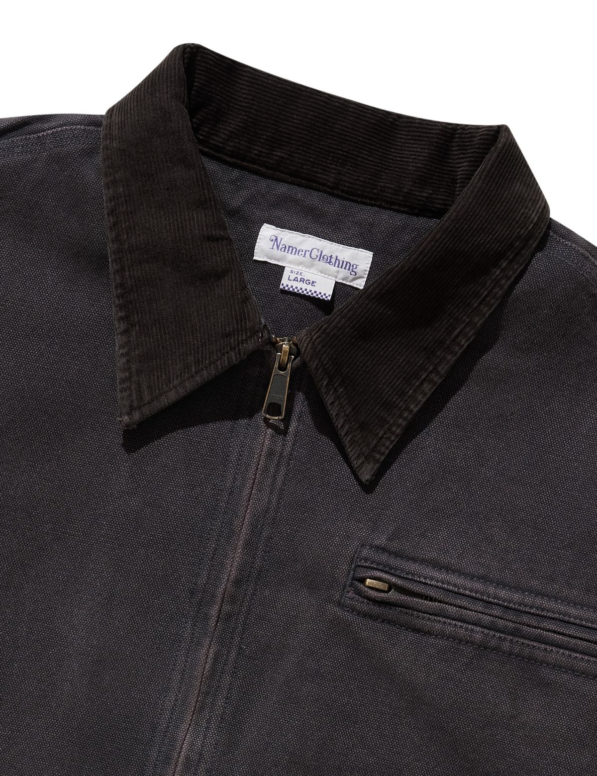 네이머클로딩(NAMERCLOTHING) HARD FADED WORK JACKET CHARCOAL
