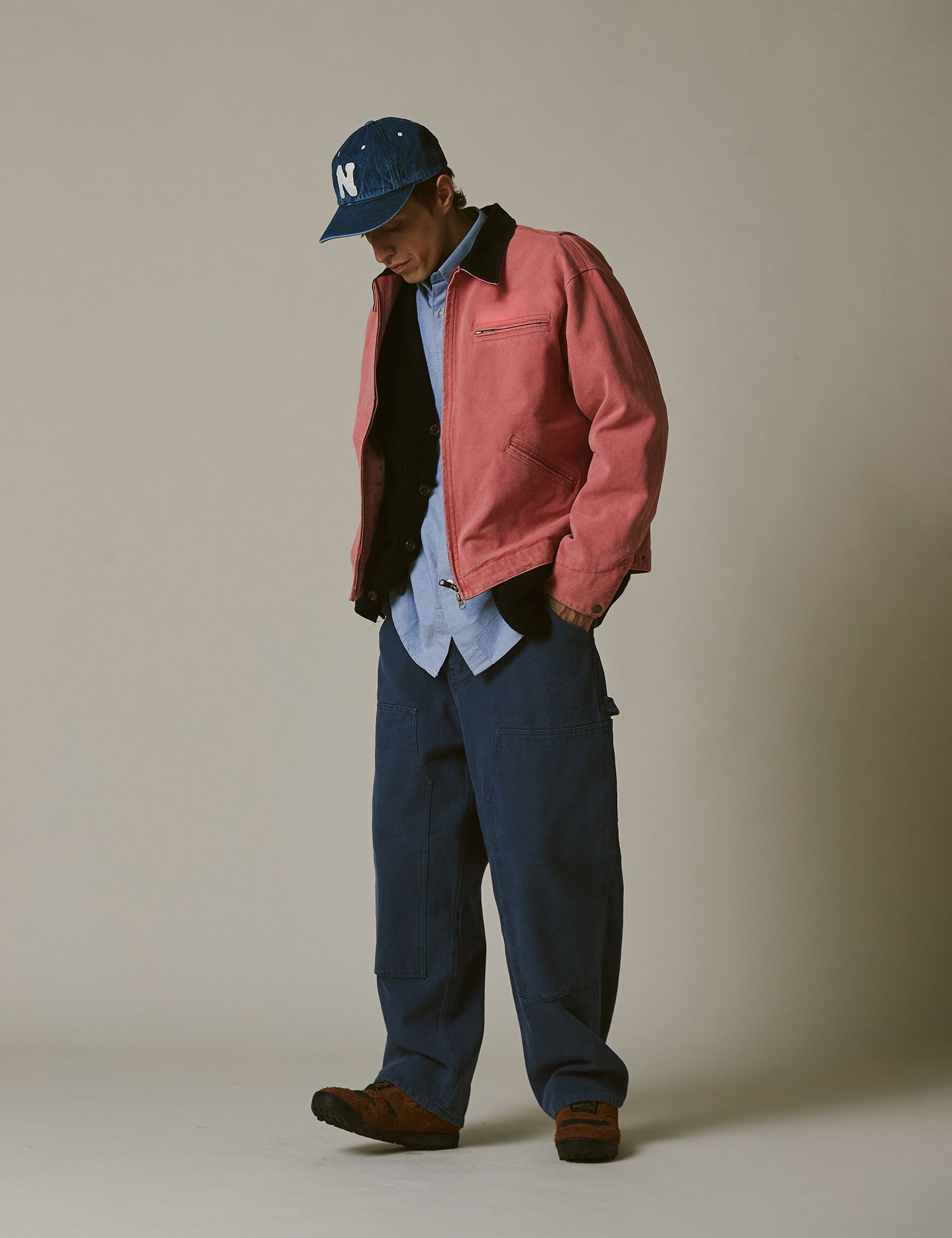 MUSINSA公式 | NAMERCLOTHING HARD FADED WORK JACKET PINK