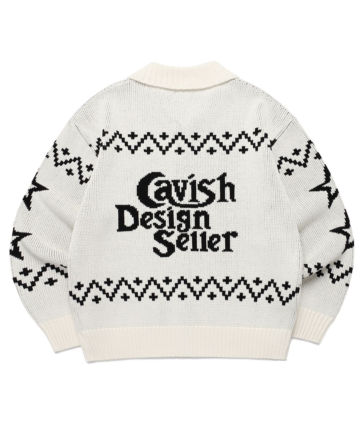카비시(CAVISH) CATS ZIP UP CARDIGAN IVORY(CV2DFUK680A)