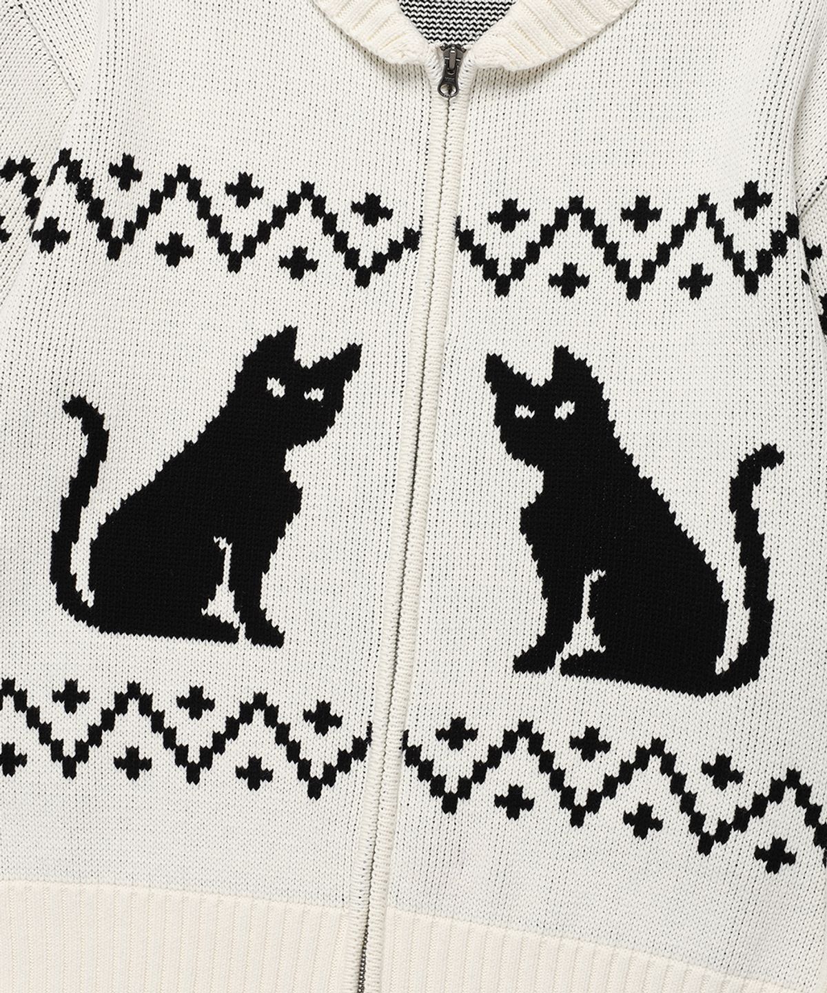 카비시(CAVISH) CATS ZIP UP CARDIGAN IVORY(CV2DFUK680A)