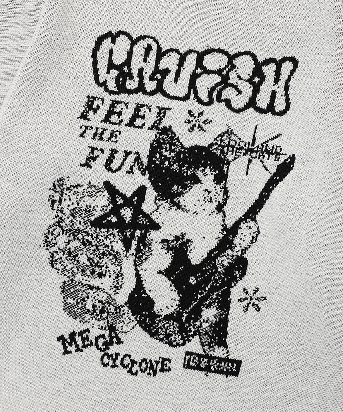 카비시(CAVISH) MEGA CYCLONE KNIT SWEATER IVORY(CV2EFUK601A)