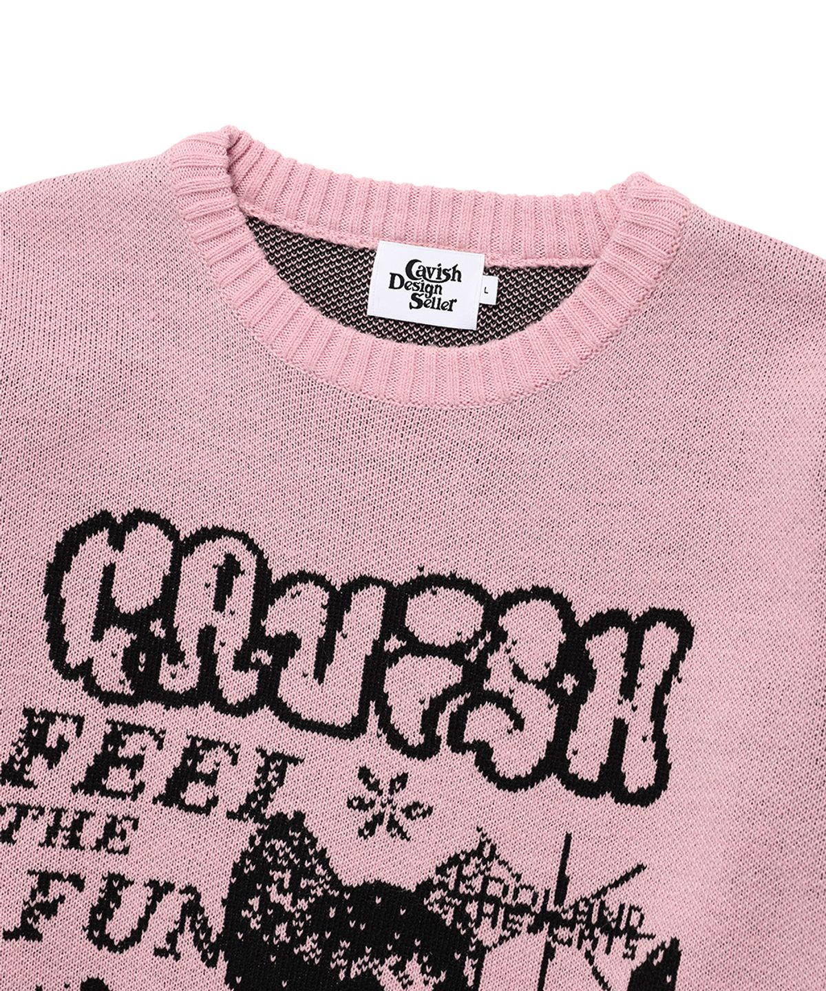 카비시(CAVISH) MEGA CYCLONE KNIT SWEATER PINK(CV2EFUK601A)