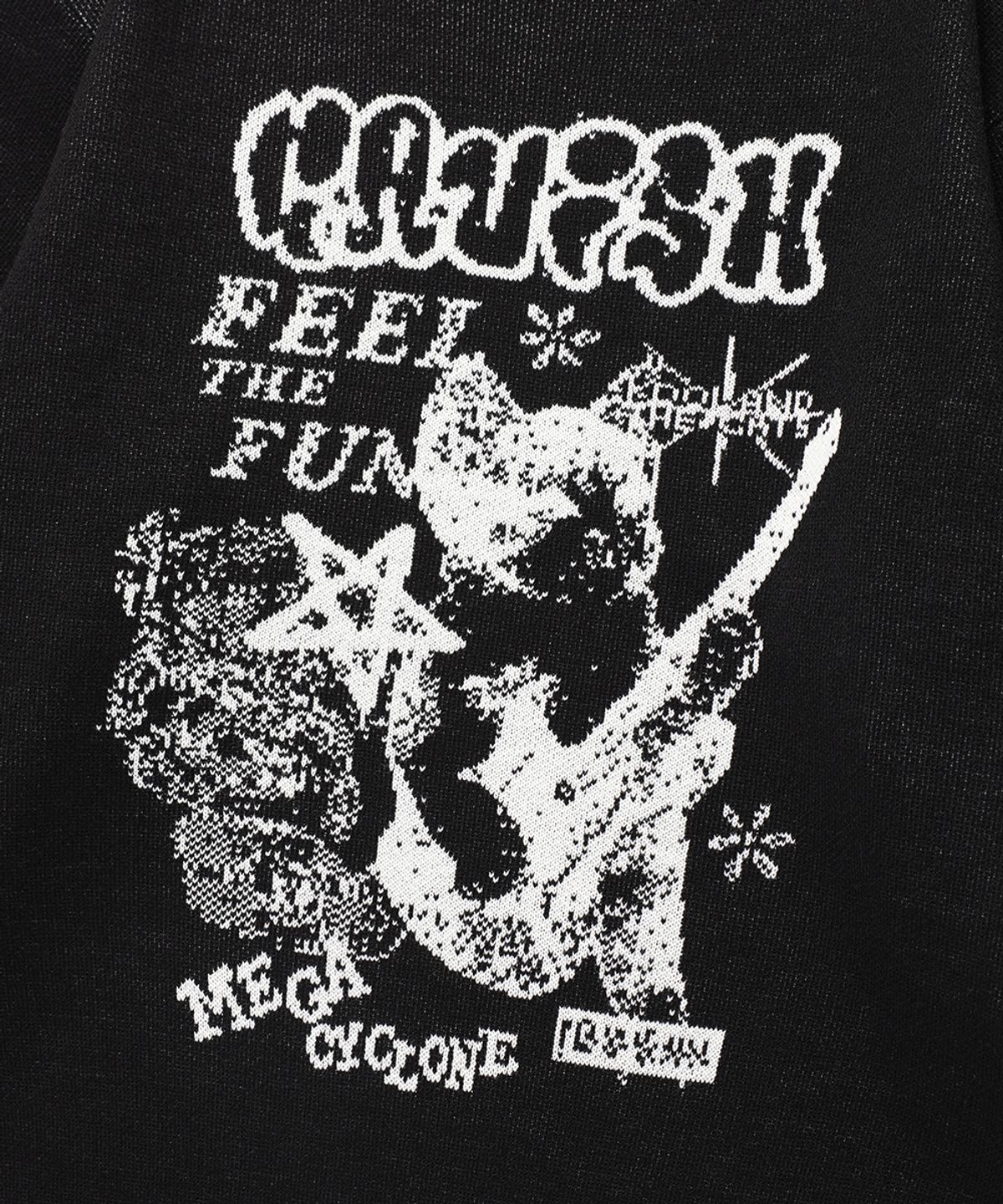 카비시(CAVISH) MEGA CYCLONE KNIT SWEATER BLACK(CV2EFUK601A)