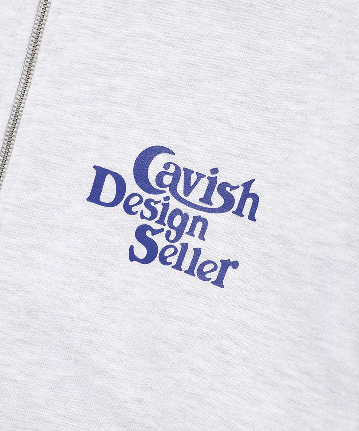 카비시(CAVISH) SELLER LOGO ZIP UP HOODIE LIGHT GREY(CV2FSUM480A)