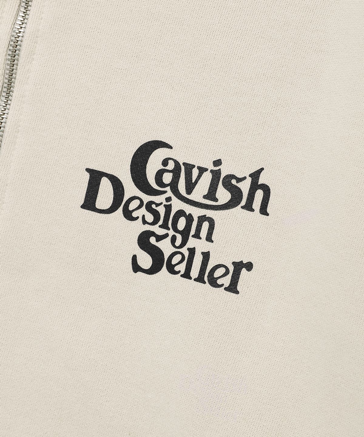 카비시(CAVISH) SELLER LOGO ZIP UP HOODIE BEIGE(CV2FSUM480A)