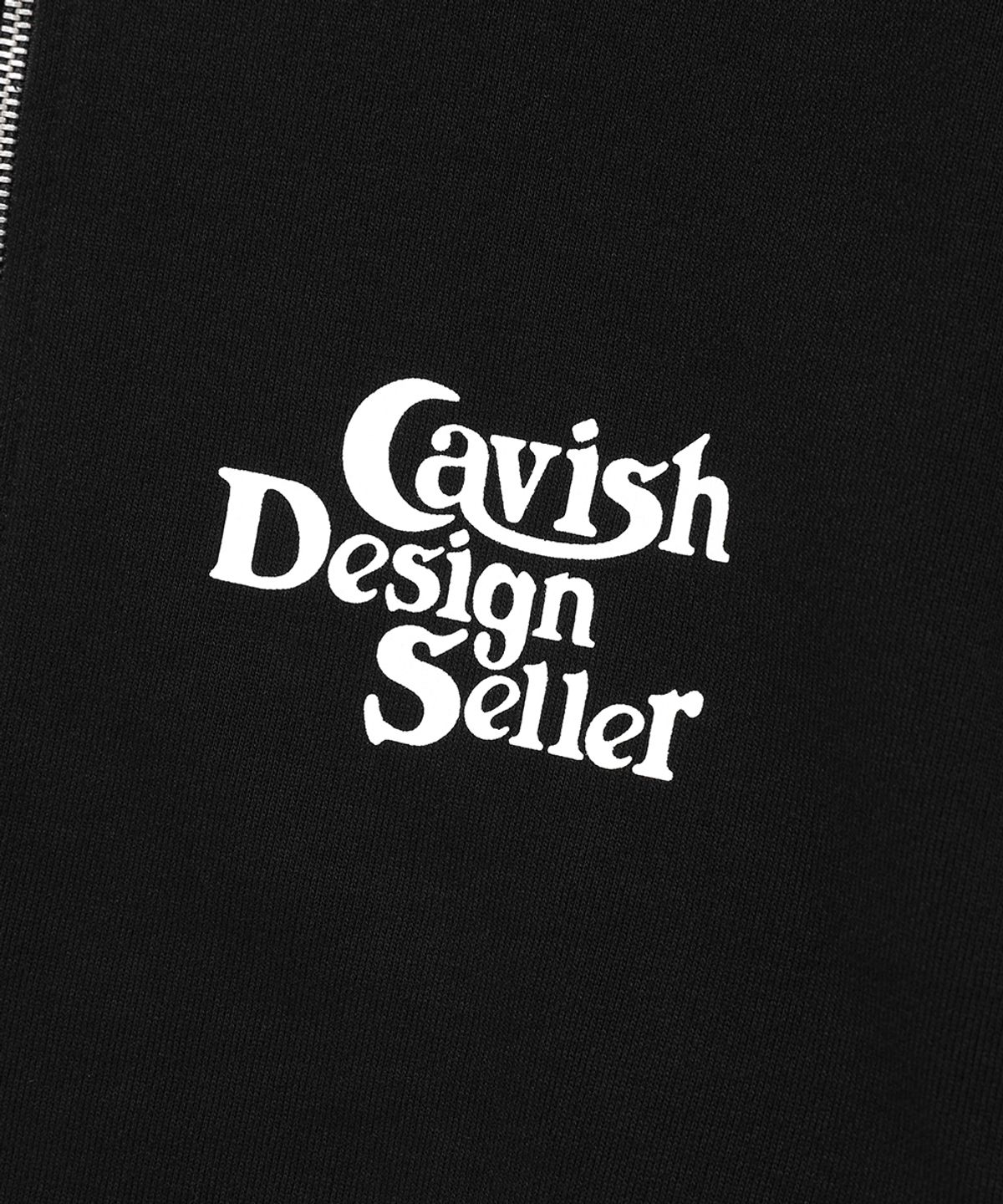 카비시(CAVISH) SELLER LOGO ZIP UP HOODIE BLACK(CV2FSUM480A)