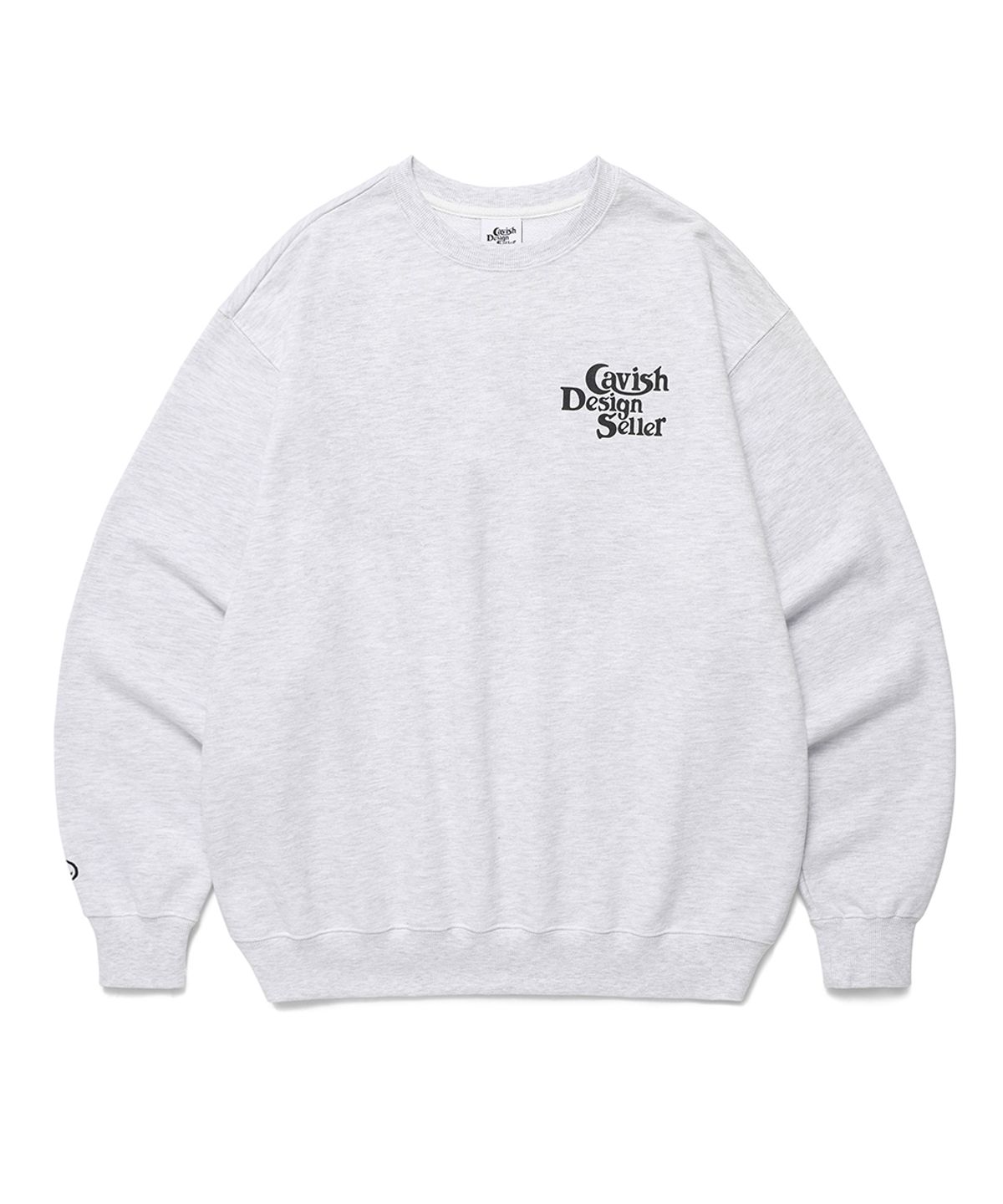 카비시(CAVISH) SELLER LOGO SWEATSHIRT LIGHT GREY(CV2EFUM441A)