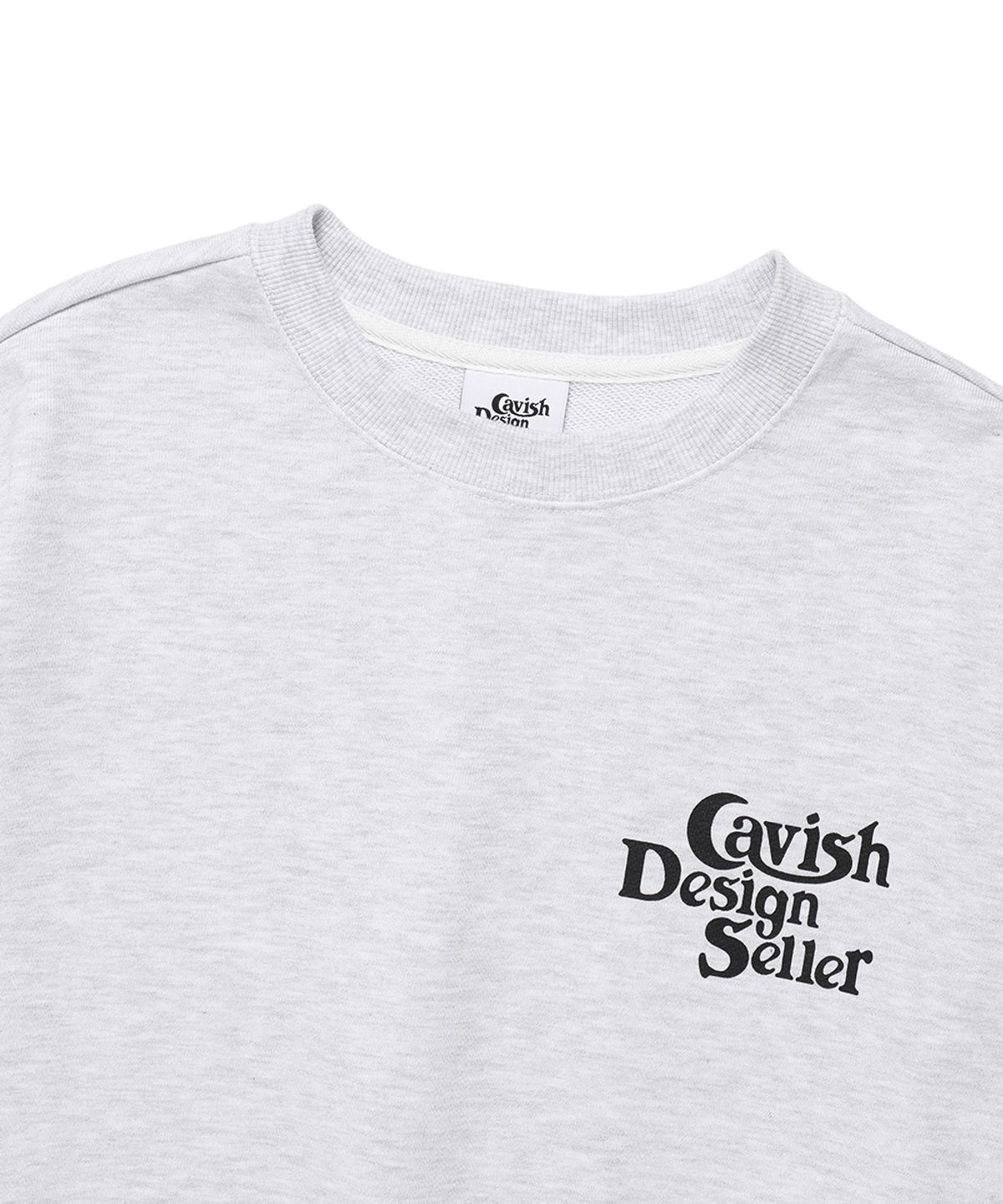 카비시(CAVISH) SELLER LOGO SWEATSHIRT LIGHT GREY(CV2EFUM441A)