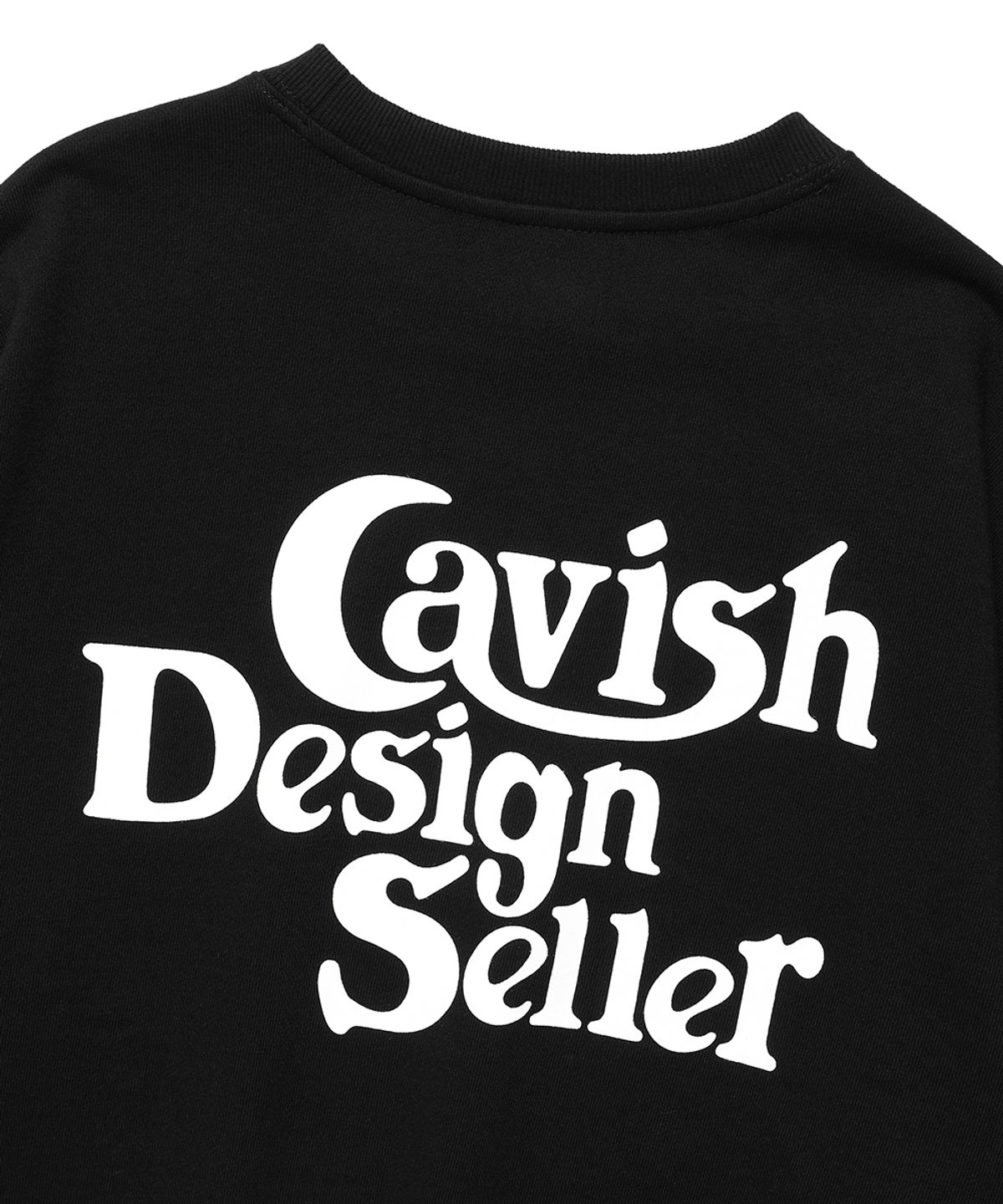 카비시(CAVISH) SELLER LOGO SWEATSHIRT BLACK(CV2EFUM441A)