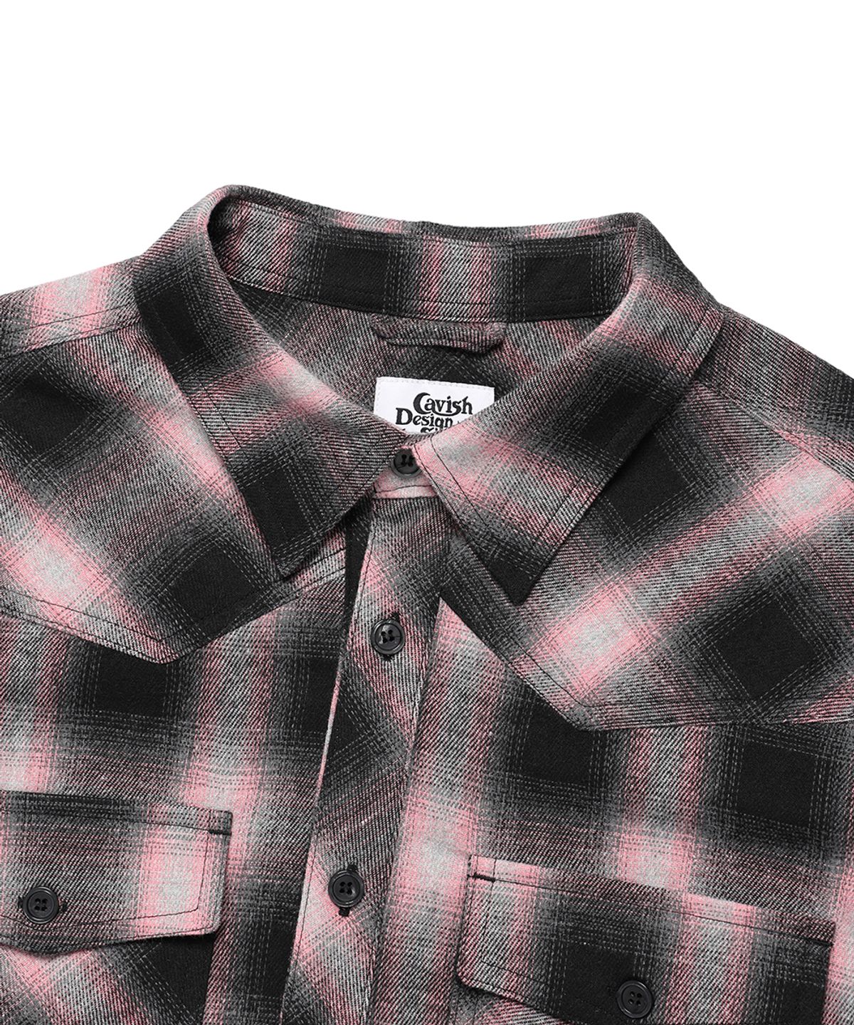 카비시(CAVISH) FLANNEL CHECK SHIRT PINK(CV2EFUW321A)