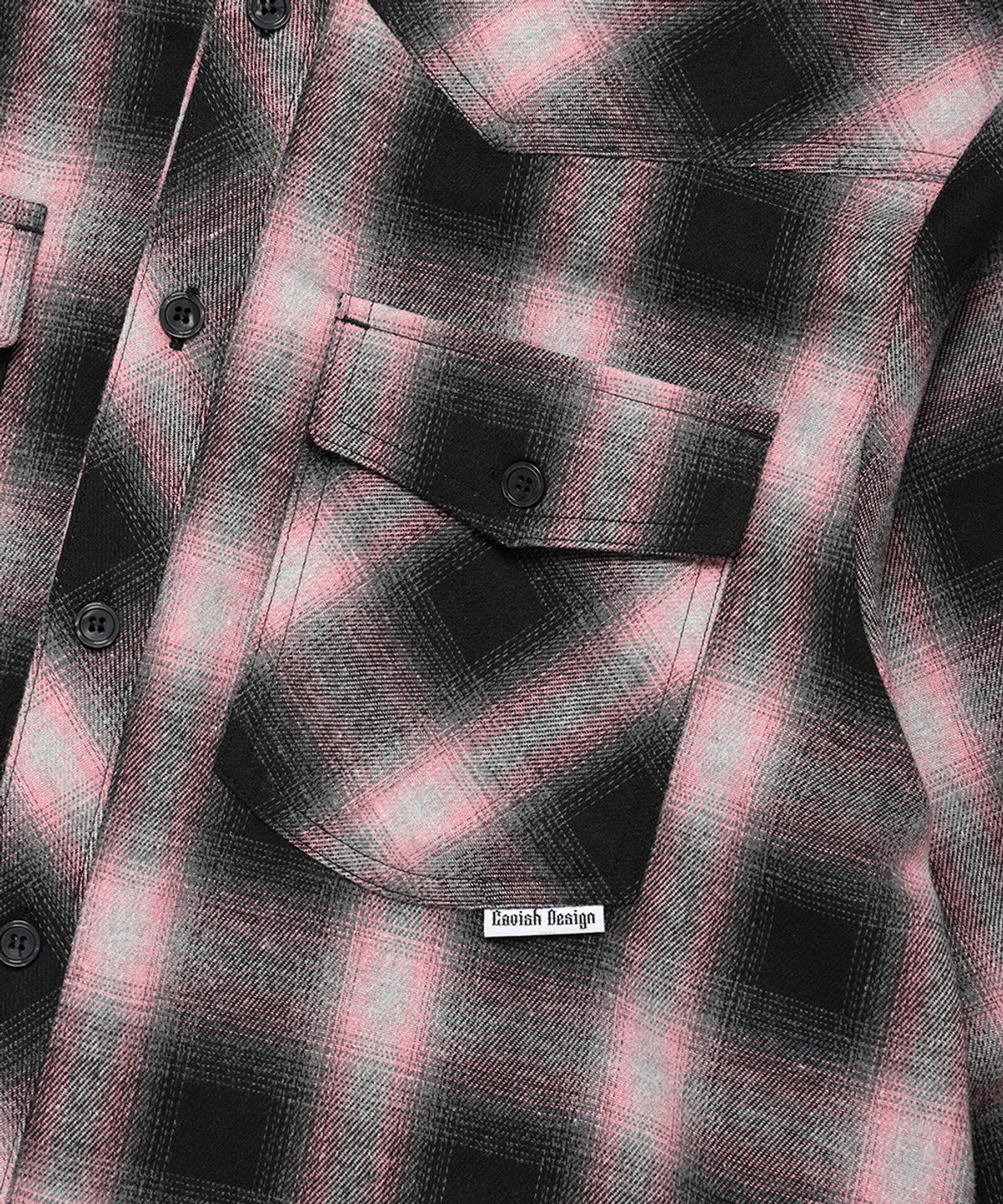 카비시(CAVISH) FLANNEL CHECK SHIRT PINK(CV2EFUW321A)