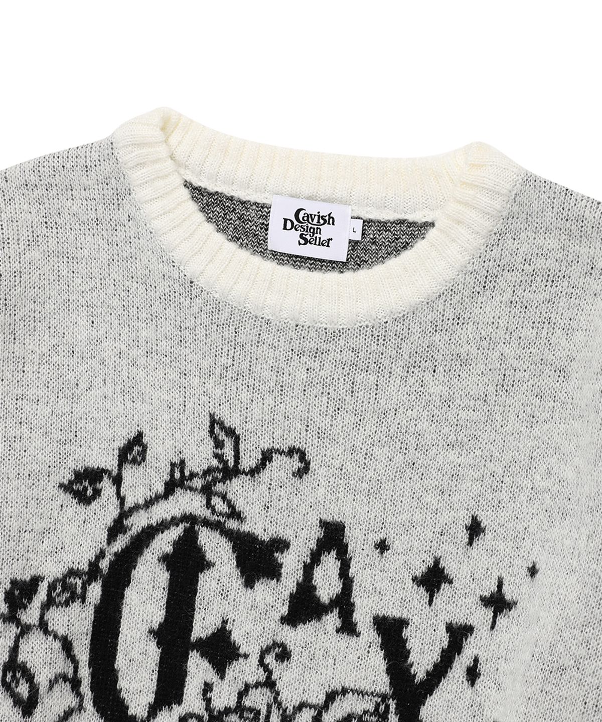 카비시(CAVISH) IVY BRUSHED KNIT SWEATER IVORY(CV2EFUK602A)