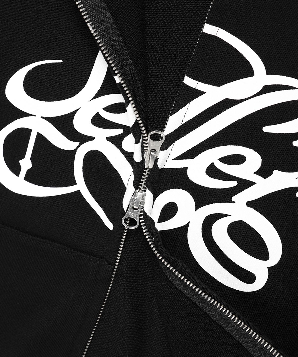 카비시(CAVISH) W CLASSIC LOGO ZIP UP HOODIE BLACK(CV2EFFM482A)