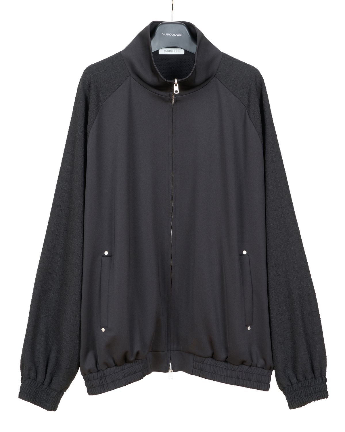 유수도시(YUSOODOSI) Tweed Sleeved Reversible Track jacket (Plain ver.)