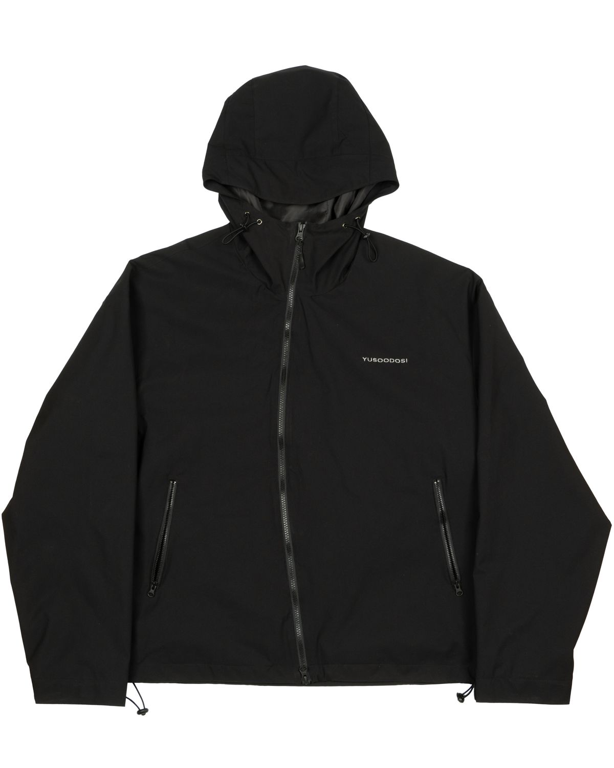 유수도시(YUSOODOSI) Curved zipper logo Wind breaker