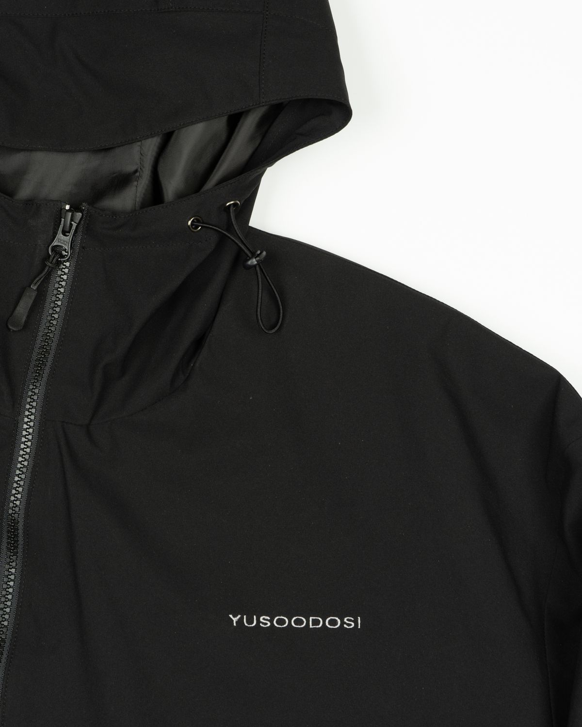 유수도시(YUSOODOSI) Curved zipper logo Wind breaker