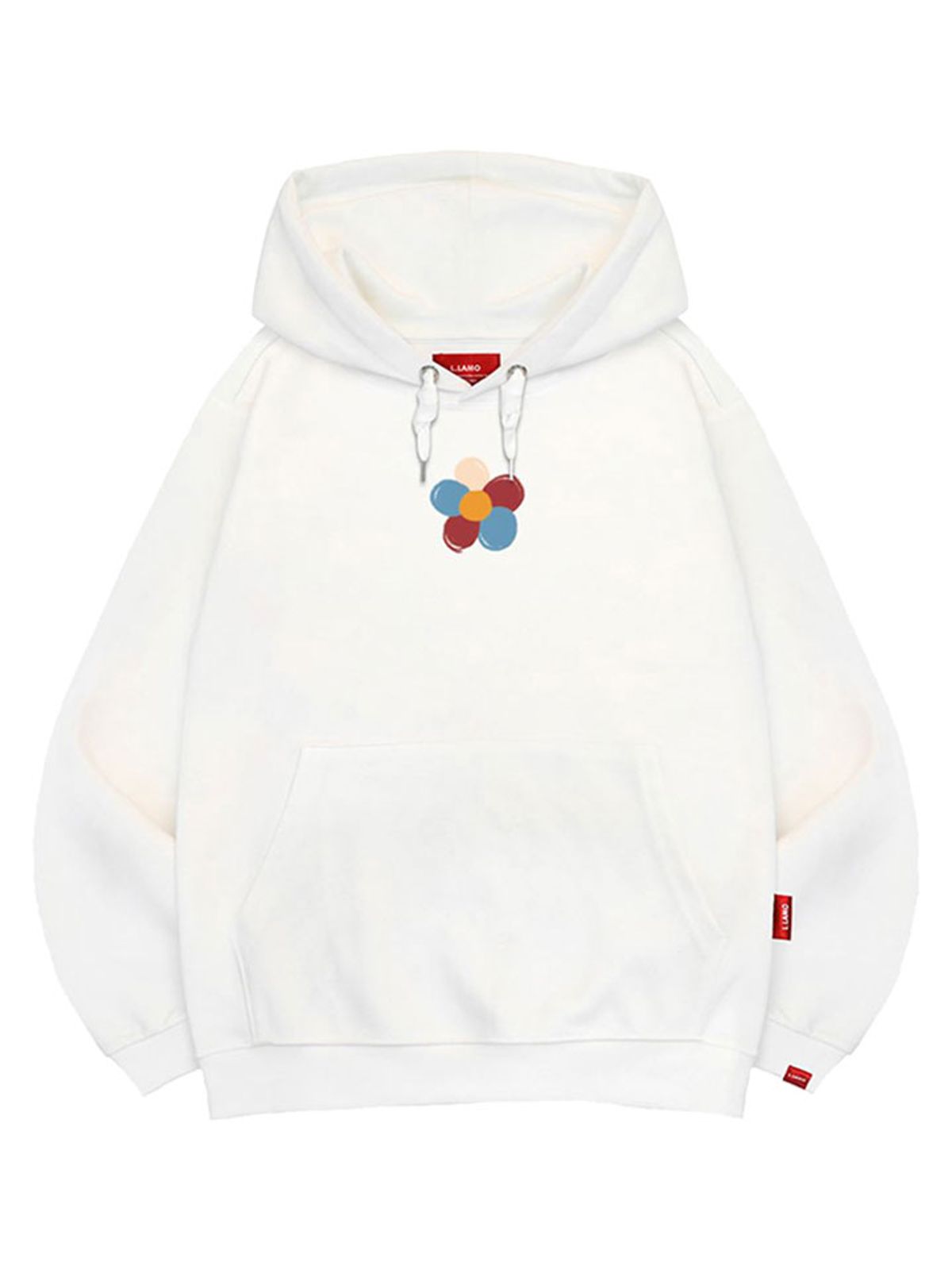 엘라모(LLAMO) 삼색조 후드티 남녀공용 빅사이즈 M~4XL