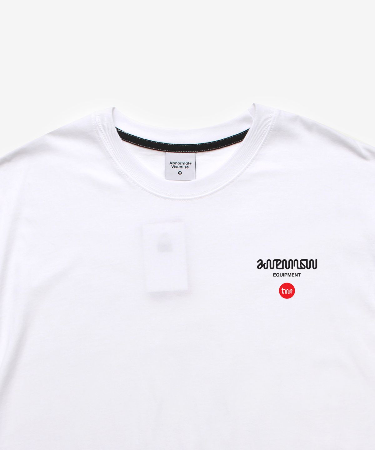 앱놀머씽(ABNORMALTHING) EQM 티셔츠 화이트 (EQM T-SHIRT WHITE)