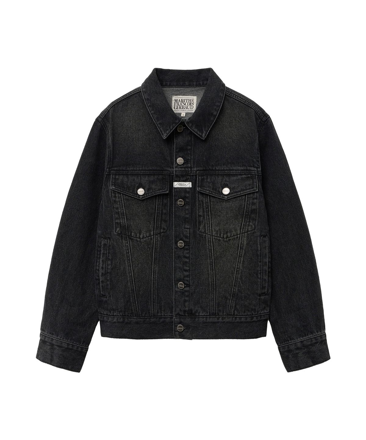 마리떼 프랑소와 저버(MARITHÉ + FRANҪOIS GIRBAUD) DENIM TRUCKER JACKET black