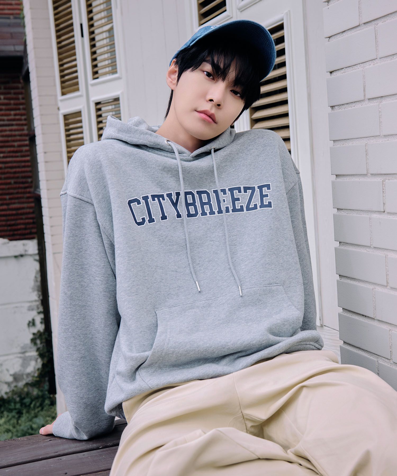 ★ citybreeze★ Essential City Star Sweatshirt NAVY CUG3SW1 ktown4u.com : [CITYBREEZE] ESSENTIAL HOOD ZIP-UP JUMPER_BLACK S