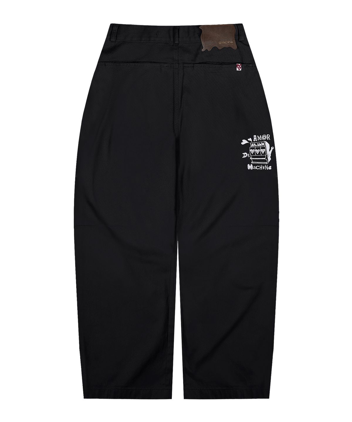 글랙(GLACK) GP084 알리 와이드 워크 팬츠 (BLACK)