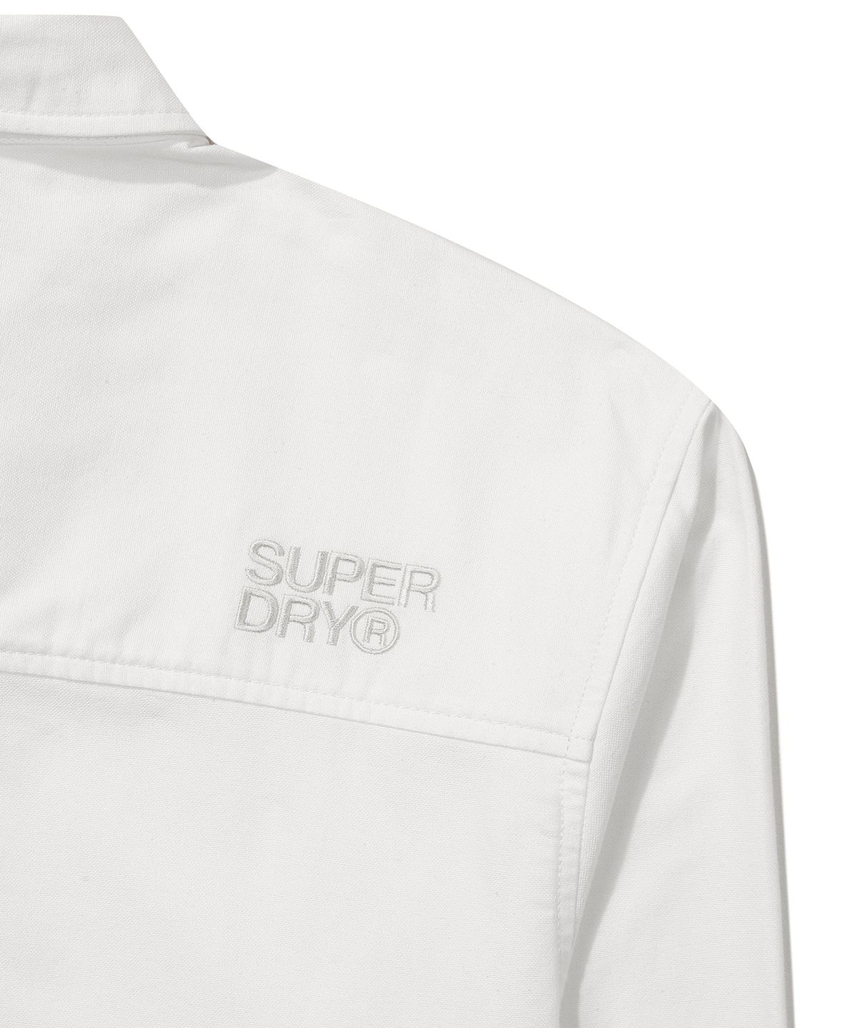 슈퍼드라이(SUPERDRY) 에센셜 레귤러핏 옥스퍼드 셔츠 화이트