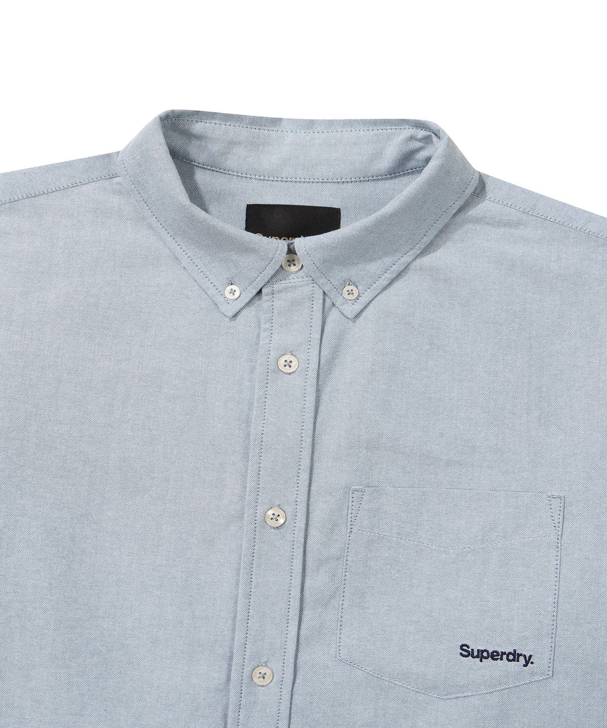 슈퍼드라이(SUPERDRY) 에센셜 레귤러핏 옥스퍼드 셔츠 라이트 블루
