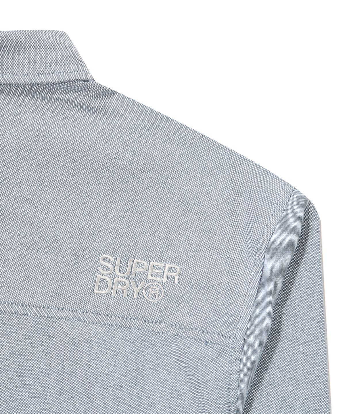 슈퍼드라이(SUPERDRY) 에센셜 레귤러핏 옥스퍼드 셔츠 라이트 블루