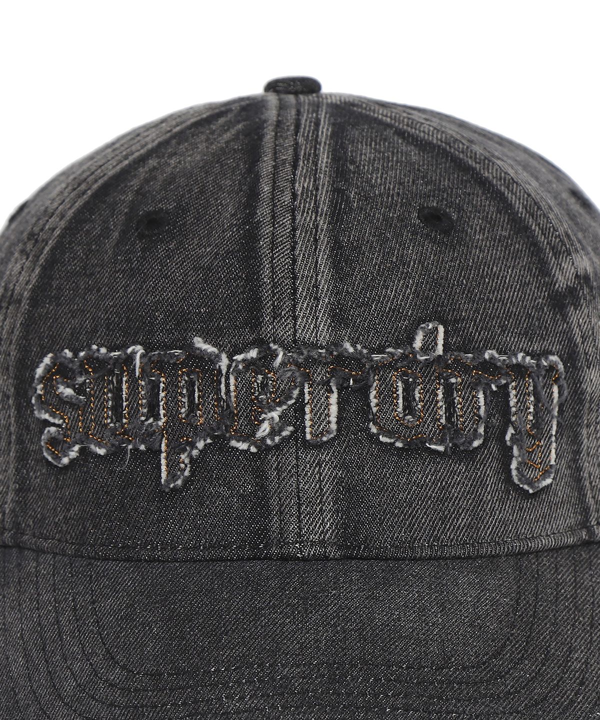 슈퍼드라이(SUPERDRY) 빈티지 워싱 데님 볼캡 블랙