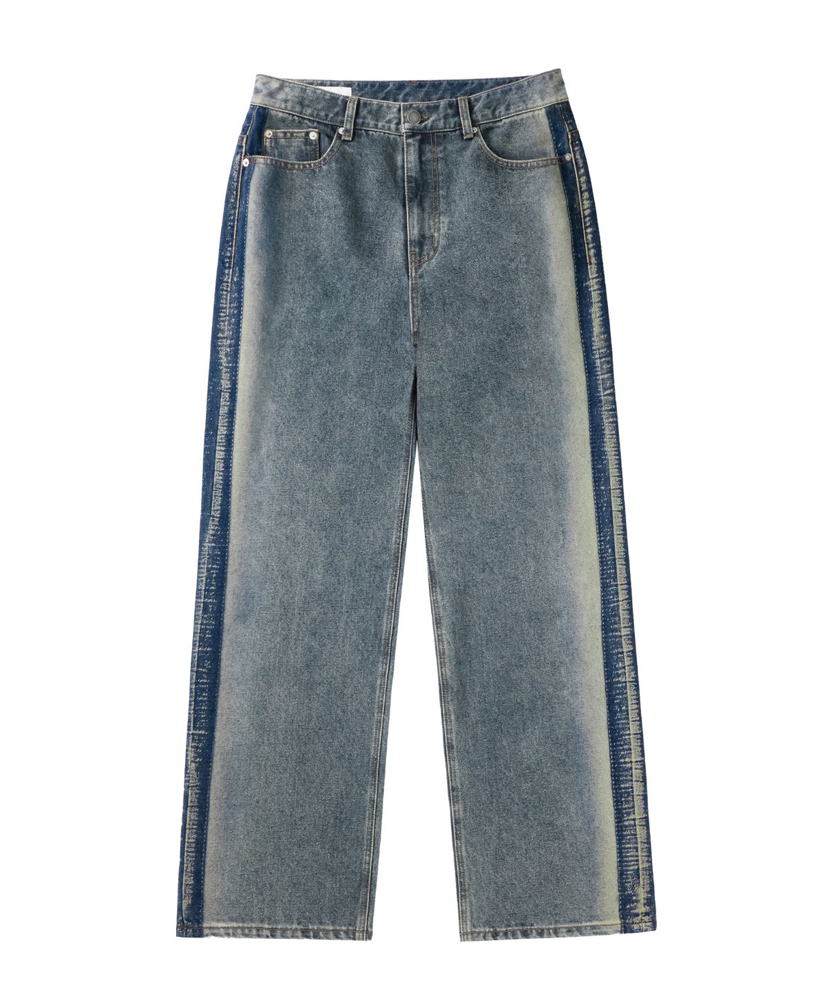 아워데이즈(OURDAYZ) 워시드 라인 데님 팬츠 [WASHED BLACK]