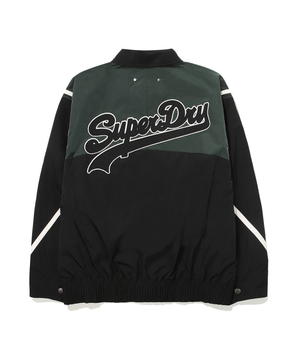 슈퍼드라이(SUPERDRY) 컬러 블록 나일론 플라이트 자켓 TYPE 01 블랙