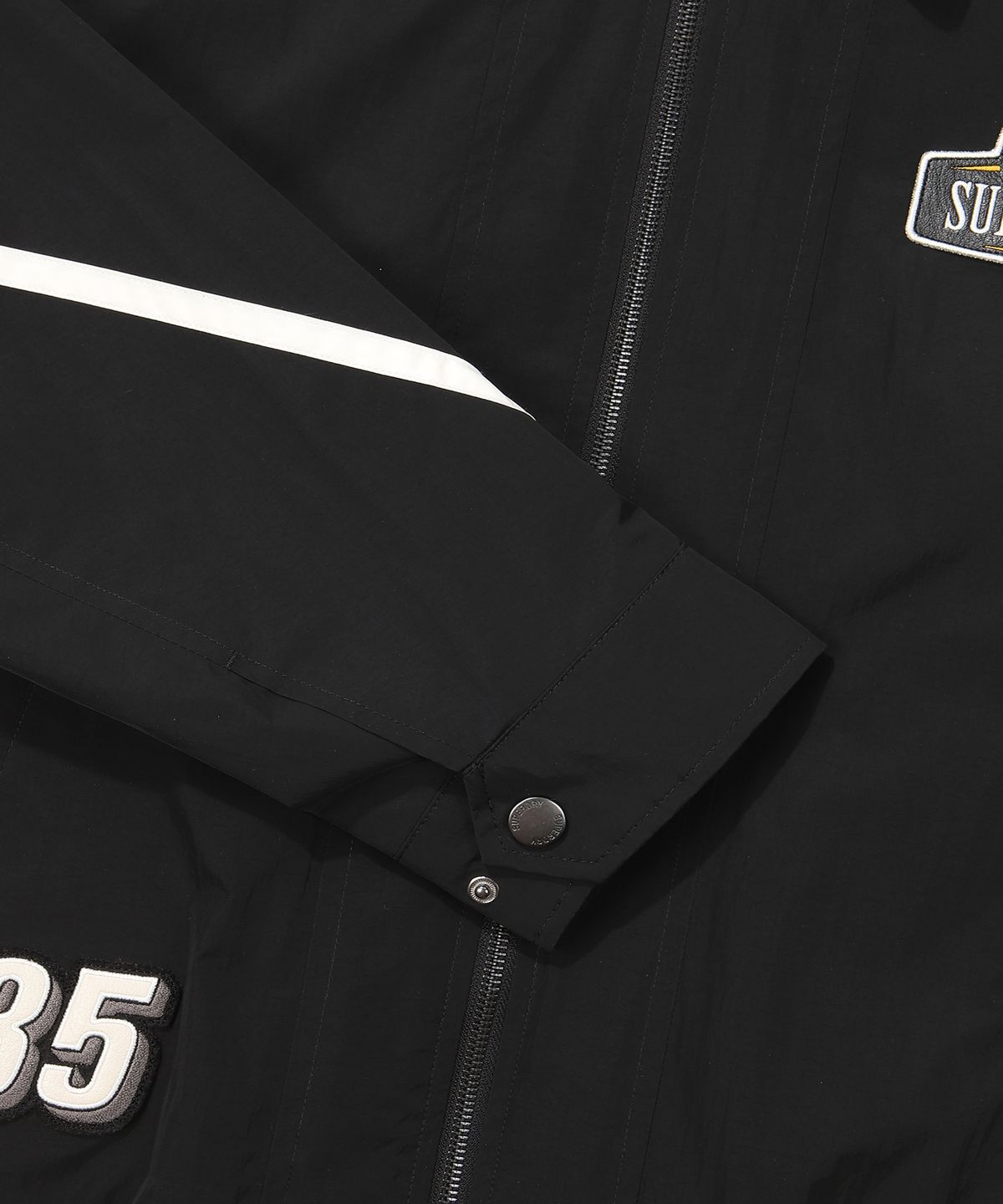 슈퍼드라이(SUPERDRY) 컬러 블록 나일론 플라이트 자켓 TYPE 01 블랙
