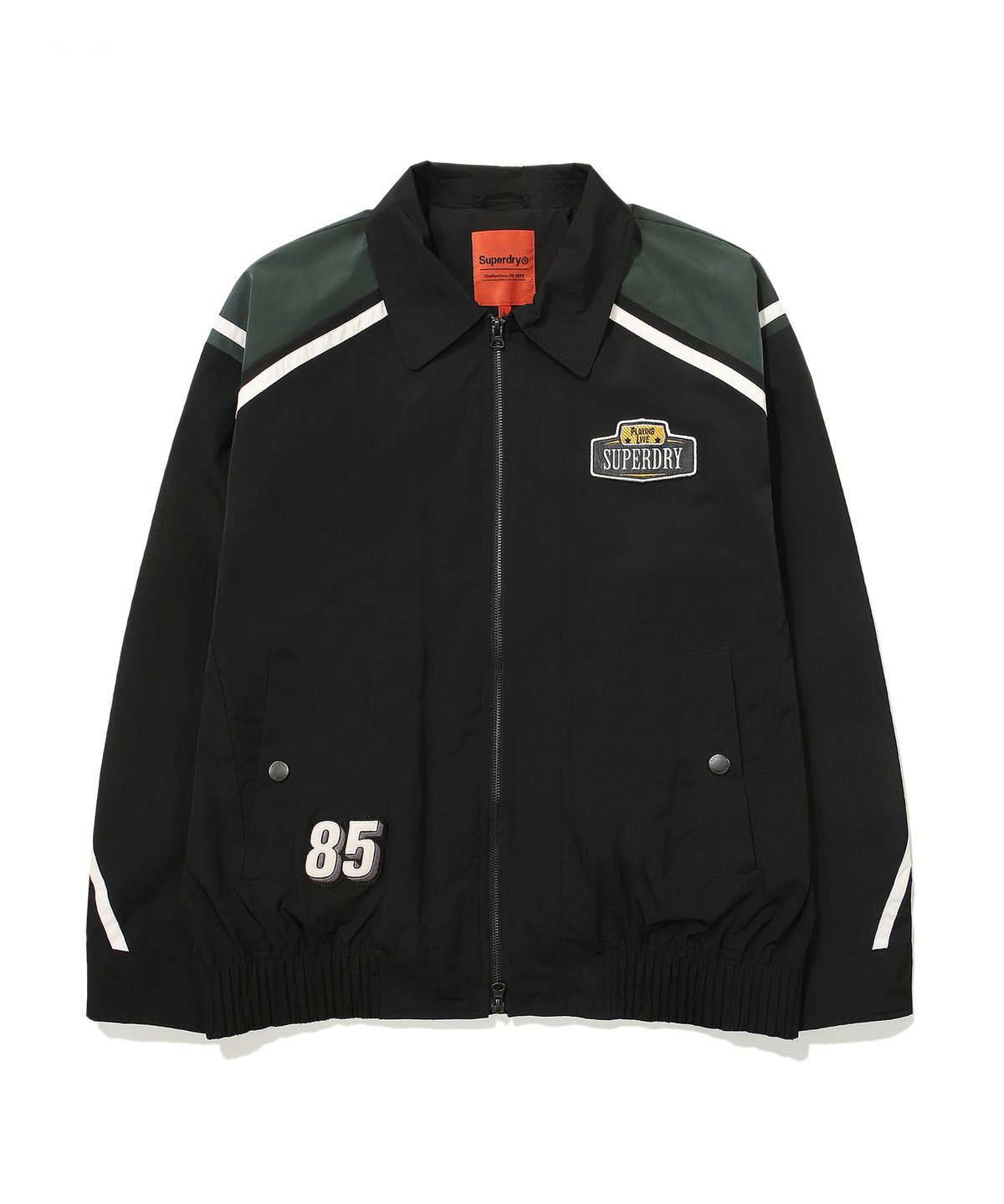 슈퍼드라이(SUPERDRY) 컬러 블록 나일론 플라이트 자켓 TYPE 01 블랙