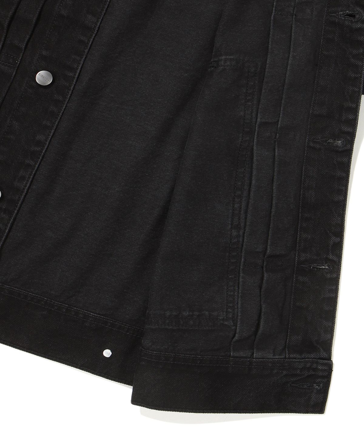 슈퍼드라이(SUPERDRY) 아트워크 빈티지 데님 자켓 블랙
