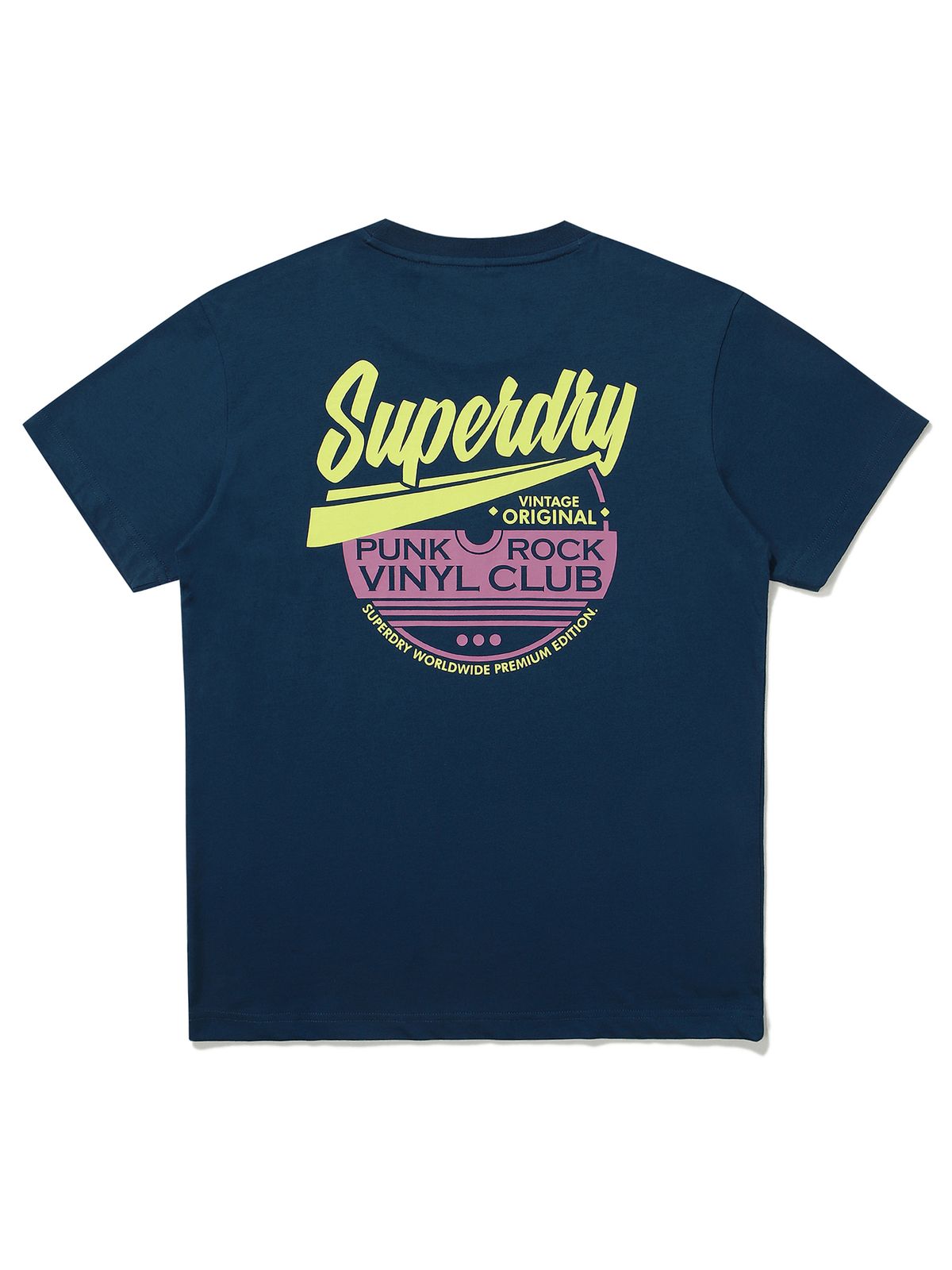 슈퍼드라이(SUPERDRY) 락펑크 레귤러핏 반팔 티셔츠 틸그린