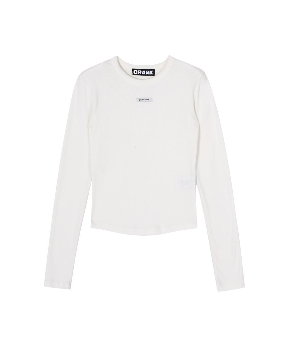 ★CRANK★CREW NECK BASIC LONG SLEEVE TOP_BLACK★正規品/人気 CRANK】CREW NECK BASIC TOP | OUR BRAND,CRANK | PRESSING WEB SHOP