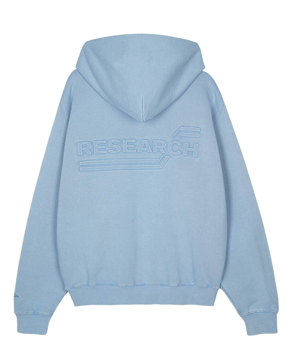 에프디알(FDR) Embo Pigment Star Disk Logo Hoodie Blue