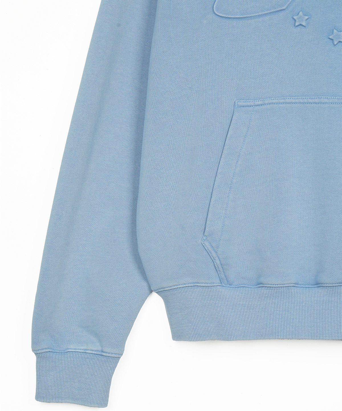 에프디알(FDR) Embo Pigment Star Disk Logo Hoodie Blue