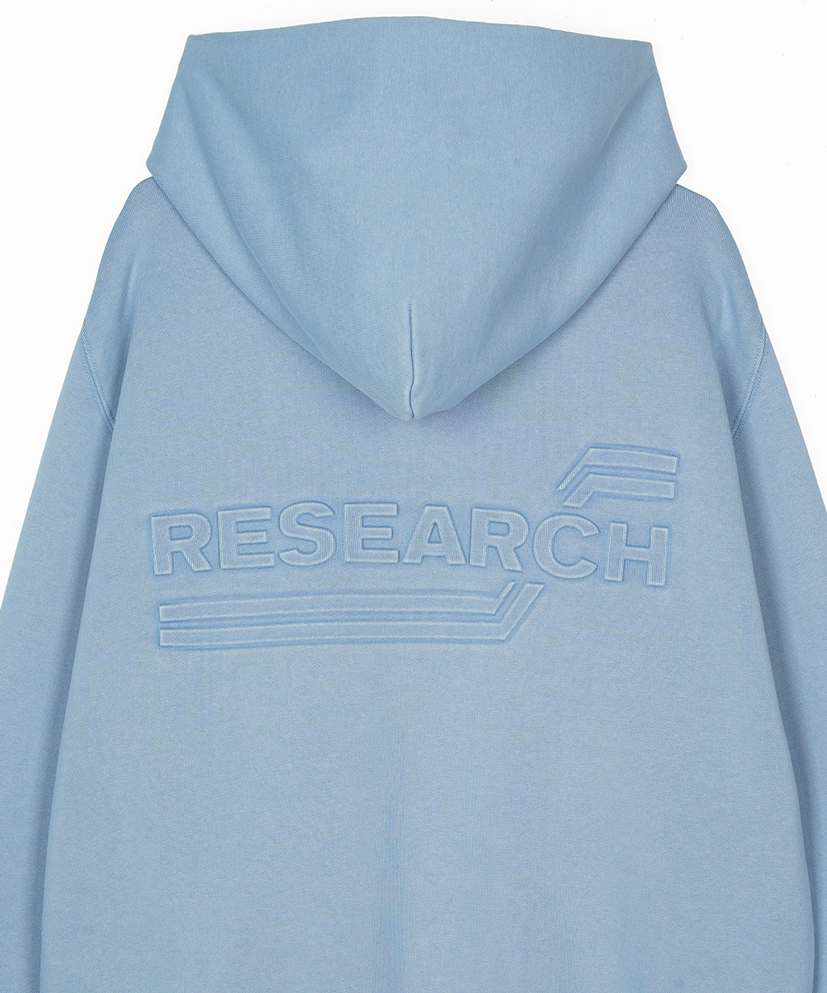 에프디알(FDR) Embo Pigment Star Disk Logo Hoodie Blue