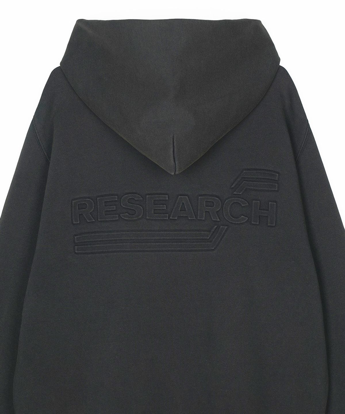 에프디알(FDR) Embo Pigment Star Disk Logo Hoodie Black