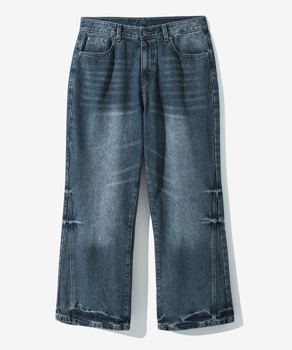 ★DIMITRI BLACK★ Essential Wide Flare Fit Denim Pants Yello MUSINSA | DIMITRI BLACK Essential Wide Flare Fit Denim
