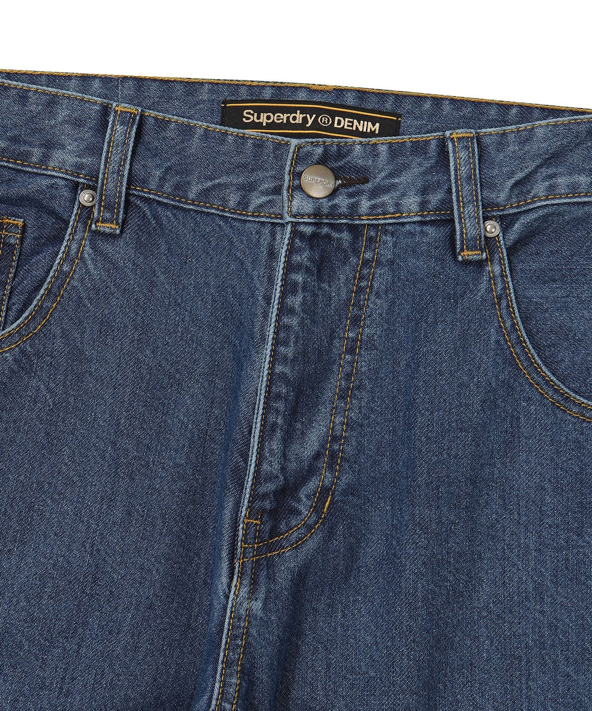 슈퍼드라이(SUPERDRY) 카펜터 더블니 데님 팬츠 인디고